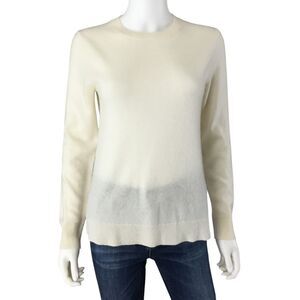 Antonio Melani Cashmere Sweater Womens Size Small Cream Crew Neck Pullover
